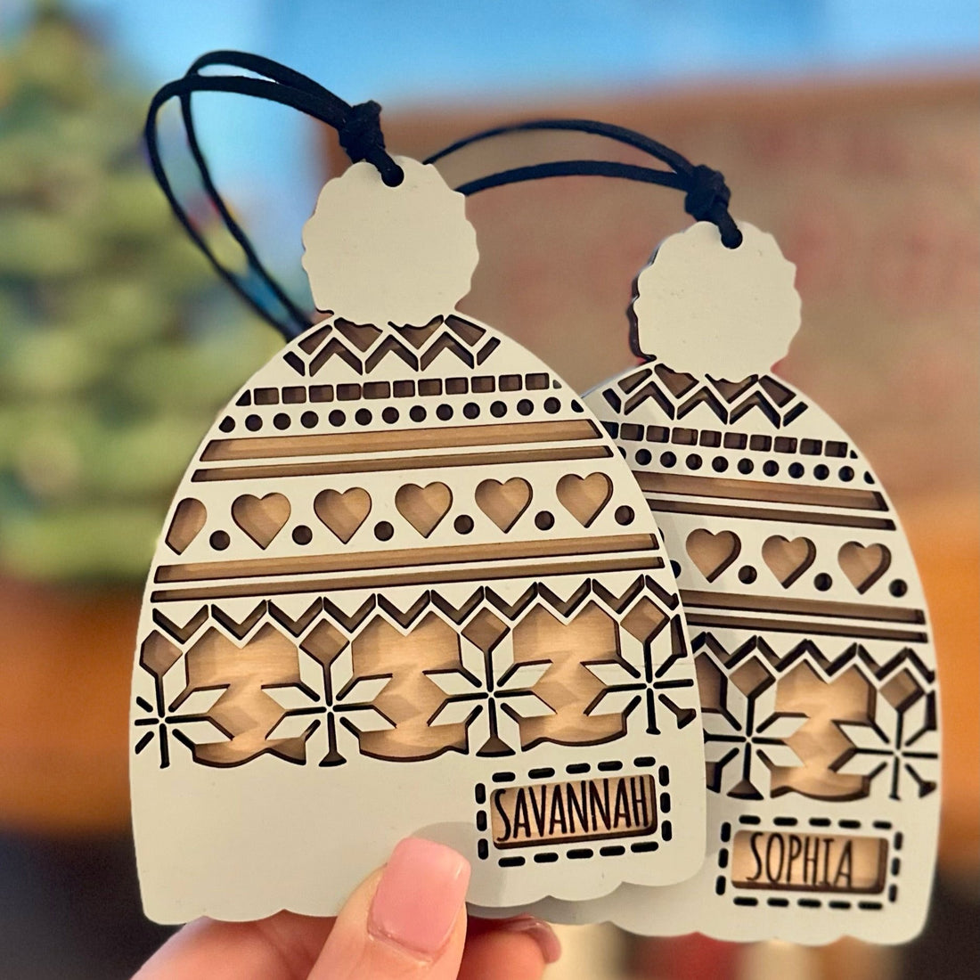 Custom Name Hat Ornament